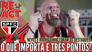 REACT! São Paulo 2 x 1 Athlético PR | VITÓRIA IMPORTANTE VOLTAMOS AO G6 | Brasileirão 2023