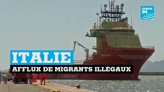 Afflux de migrants illégaux en ITALIE