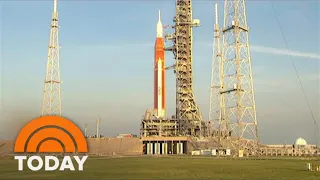 NASA's Artemis Rocket Rolled Out To Launch Pad Ahead Of Moon Shot