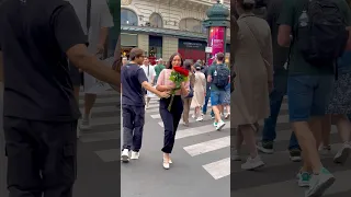 Surprised, Dear😉 🥰  #viral #love #fun #video #respect #paris #couple #shorts ￼