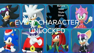 Sonic Speed Simulator Roblox #31 EVERY CHARACTER FINALLY UNLOCKED!!! (Before Gold Style Silver)