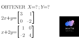 Sistema de Ecuaciones con Matrices, Obtener X y Y