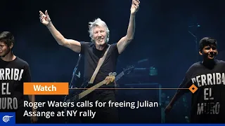 Roger Waters calls for freeing Julian Assange at NY rally