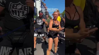 Techno Vikings daughter at the Love Parade 2023 😂