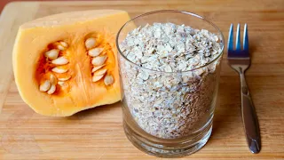 Pumpkin and a glass of oatmeal! Without flour and sugar! The most successful recipe!