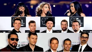 Destiny's Child VS *NSYNC VS Backstreet Boys - (Live: US National Anthem)