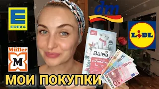 ЗАКУПКА В ГЕРМАНИИ 🇩🇪|МОИ ПОКУПКИ из dm, Müller, Edeka, Lidl #покупки #закупкапродуктов #видеообзор