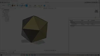 Правильный икосаэдр или кубик D20. Fusion 360, без формул.