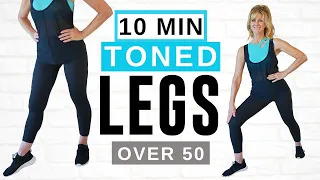 10 Minute Toned LEGS Workout For Women Over 50 | Low Impact!