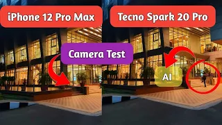 tecno spark 20 pro camera test vs iPhone 12 pro max camera