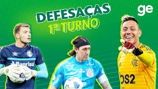 TOP DEFESAS DO PRIMEIRO TURNO DO BRASILEIRÃO SÉRIE A 2021 | LISTAS | ge.globo