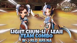 Light Chun-Li / Leah Team Combo in World Arena - Summoners War