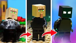 Turning into A Dark Devil in Minecraft | The Real Story Of Null - LEGO Minecraft Animation