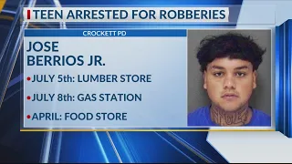 17-year-old arrested on several felony robbery charges in East Texas