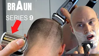 BRAUN SERIES 9 - BEST SHAVER? FULL REVIEW UNBOXING AND HEAD SHAVE