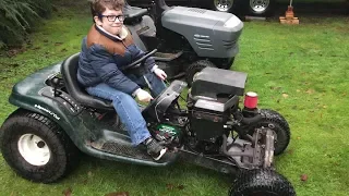 Rat Rod Lawn Mower (Quick build and test drive)