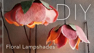 DIY Paper Flower Lampshade Tutorial