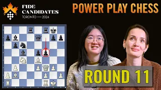 Tan Zhongyi vs Kateryna Lagno | Women's FIDE Candidates 2024 | Round 11