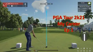 PGA Tour 2k21 My Career Ep 1