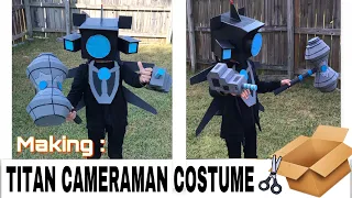 How to make a Titan cameraman costume #titancameraman #skibiditoilet #cosplay