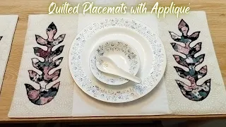 DIY- Quilted Placemat Tutorial | Learn Appliqué and Create Stunning Designs | Step-By-Step Guide