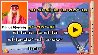 Cómo tocar DANCE MONKEY ► FLAUTA DULCE fácil► TUTORIAL con animación► Flute Recorder