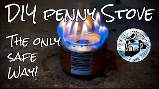 Hobo Penny stove out of beer / soda cans, can alcohol stove, the only safe way to build!