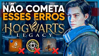 HOGWARTS LEGACY: 10 ERROS QUE VOCÊ NÃO DEVE COMETER