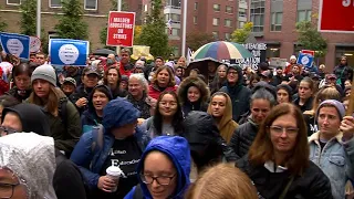 Negotiations resume in Malden as striking teachers rally outside City Hall