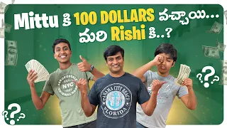 Mittuకి 100 Dollars వచ్చాయి....మరి Rishiకి?? | DIML Vlog | USA Telugu Vlogs |Telugu Vlogs from USA