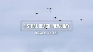 Big Swell at Fistral Beach, Newquay, Cornwall