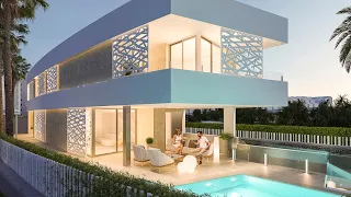 Luxury homes with private pool en Sidi San Juan Alicante beachfront