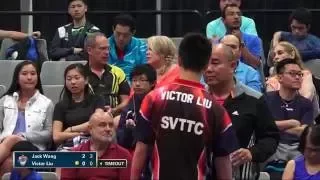 2016 US National Championships - Jack Wang vs. Victor Liu (Men's QF)