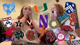 COLLEGE DECISION REACTIONS 2022 + STATS | ivies, T-20s, and more!