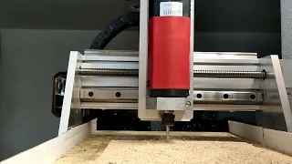 First part milled - CNC milling with Karla