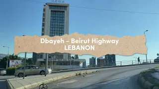 A 4K Drive with 80s Music | Dbayeh - Beirut Highway, Lebanon