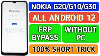 Nokia G20/G10/G30 frp bypass without pc || Nokia G20 Google Frp unlock || @TadrishinfoTech ||