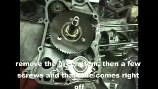 How to split the crankcase and install a crankshaft on a 150cc GY6 scooter