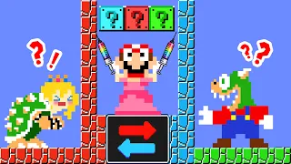 Hot vs Cold: Mario Wonder But Mario and Goomba and Princess Peach but Swap Places | 2TB STORY GAME