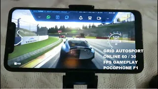 Pocophone F1 Grid Autosport Online 60 / 30 FPS Gameplay Android 10 MIUI 11.0.8 Snapdragon 845