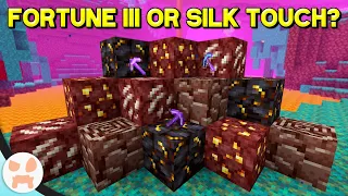 Should You Fortune or Silk Touch the Nether Ores?