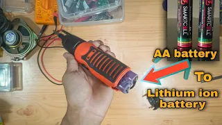 Electric screwdriver upgrade  ||  Converting AA battery to Lithium ion battery