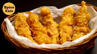 CHICKEN TENDERS RECIPE | KFC STYLE CHICKEN TENDERS | SPICY JUICY CHICKEN TENDERS