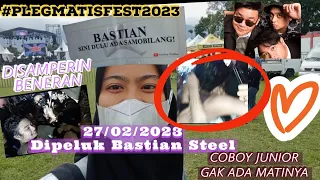 Dipeluk Bastian Steel TBA manggung Kota Palu acara Plegmatisfest Nada Nadi 27 feb 2023 #bastiansteel