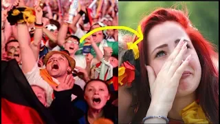 Contrasting Reactions by German Fans | Germany Knocked Out