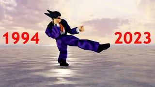 Kazuya Hellsweep Combo Evolution (Tekken 1-8)