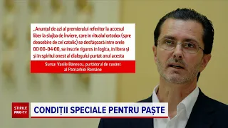 Restricții de Paște 2021. Ce reguli trebuie să respecte românii în noaptea de Înviere