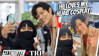 Malaysian Wednesday meets Ryo Saeba On The Set of Netflix City Hunter in Japan