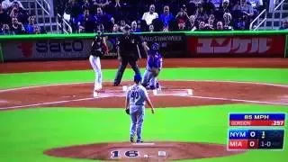 Dee Gordon crys emotional Homerun honors Jose Fernandez Vs Mets