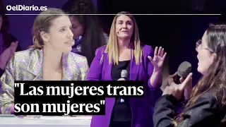 Revientan el acto del 8M e Irene Montero responde: "Las mujeres trans son mujeres"